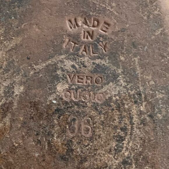 MOSCHINO Italian Leather Nude Slingback Kitten Heel Pumps 36 - Picture 16 of 16